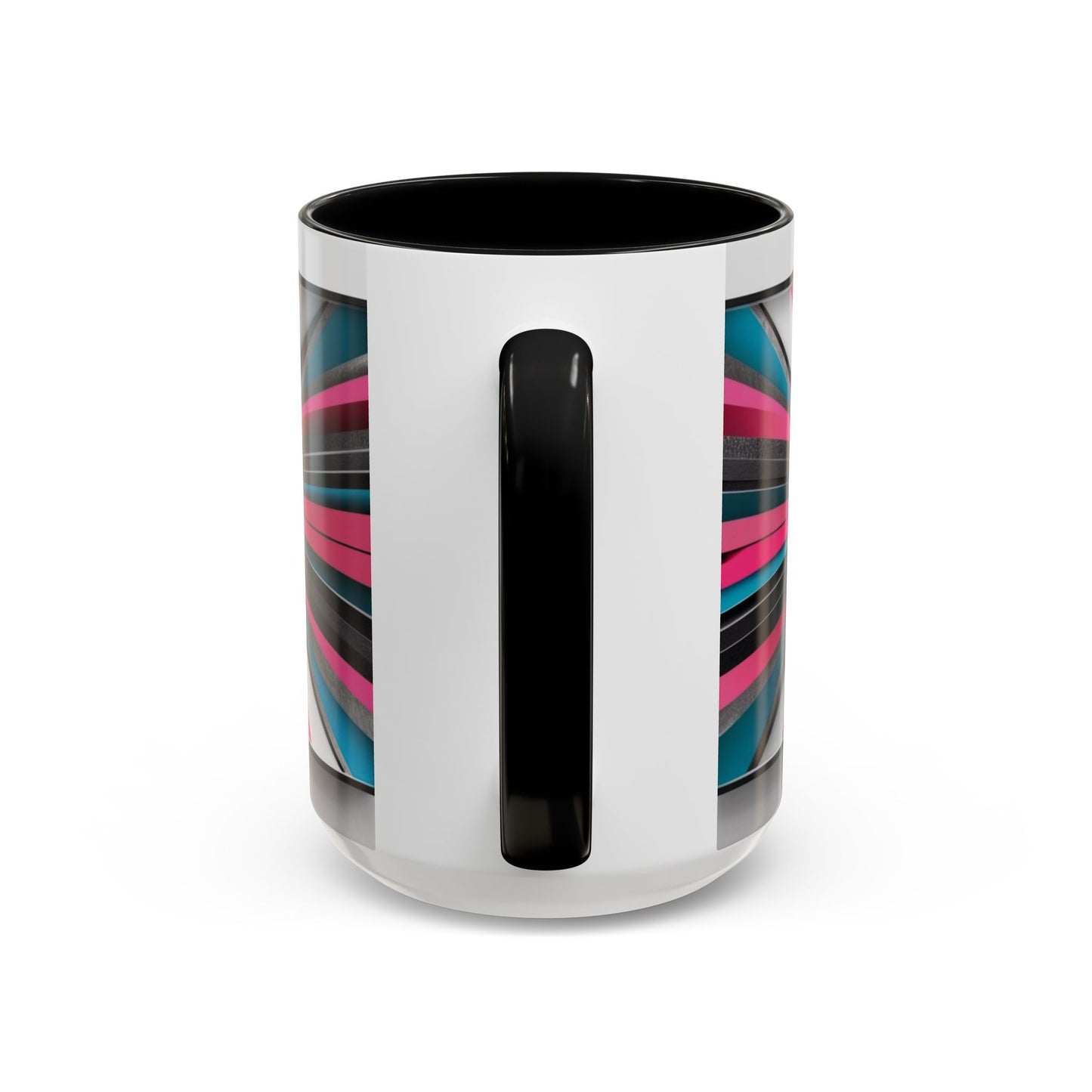 Optical Illusion Accent Mug – Ceramic Coffee Cup