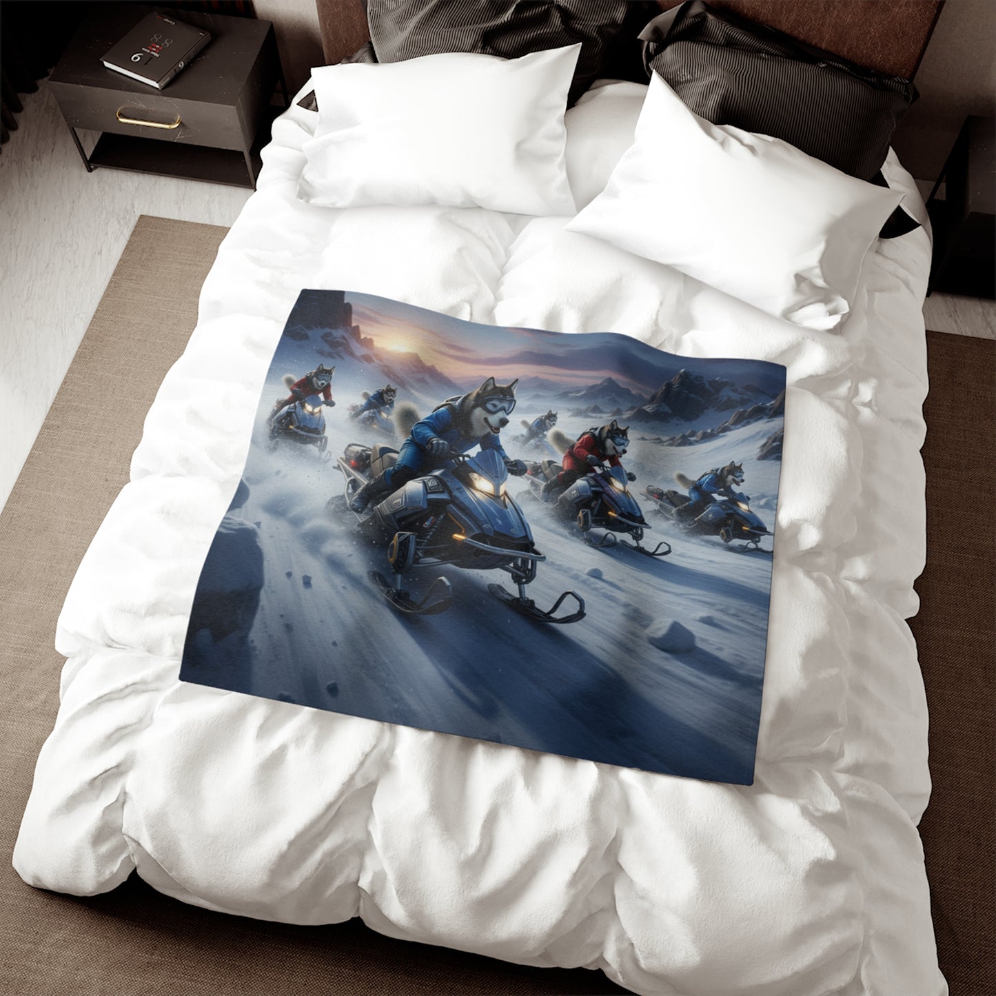 Alaskan Malamute Sweatshirt Blanket