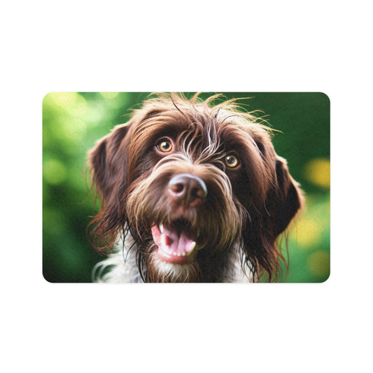 Pet Food Mat (12x18) - German Wirehaired Pointer