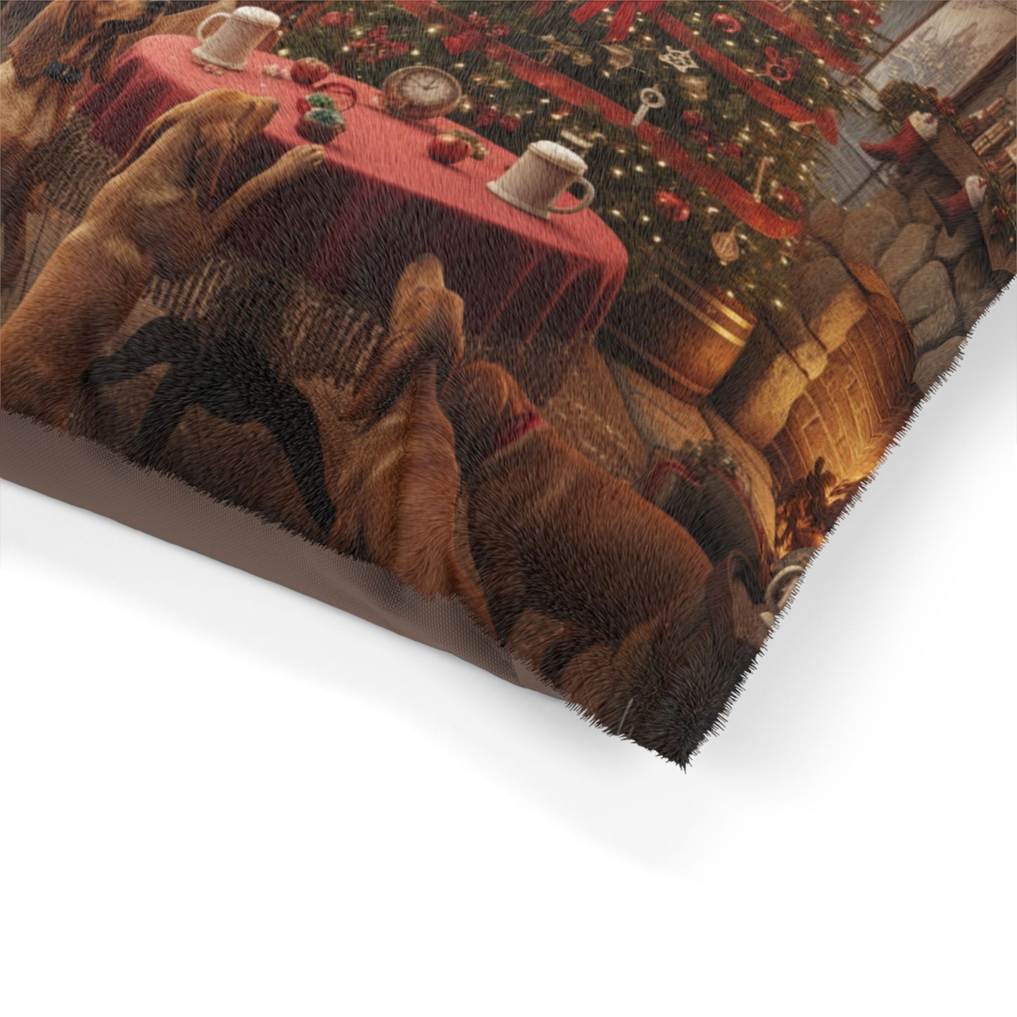 Christmas Puppies Holiday Pet Bed