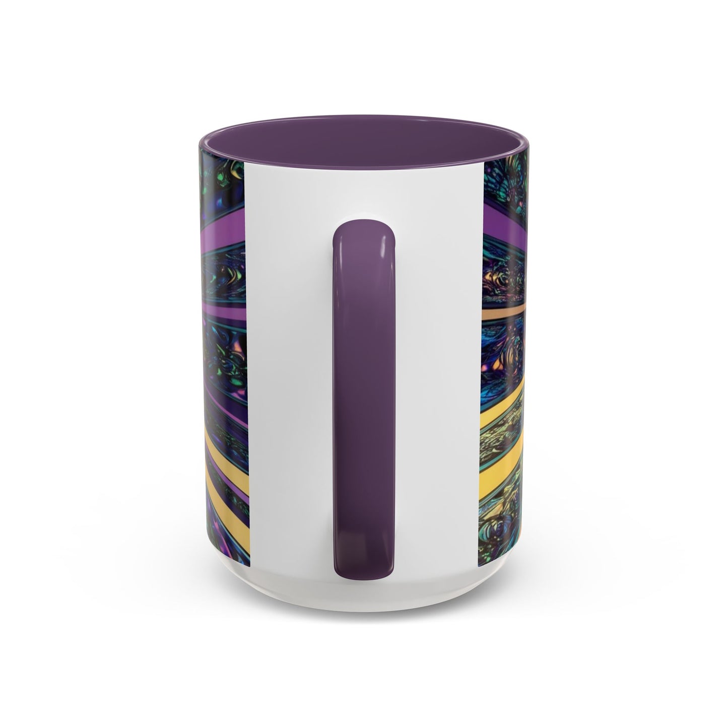Optical Illusion Accent Mug – Ceramic Coffee Cup
