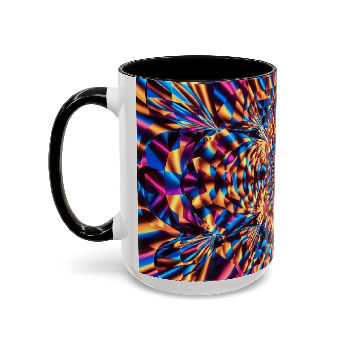 Optical Illusion Accent Mug – Ceramic Coffee Cup