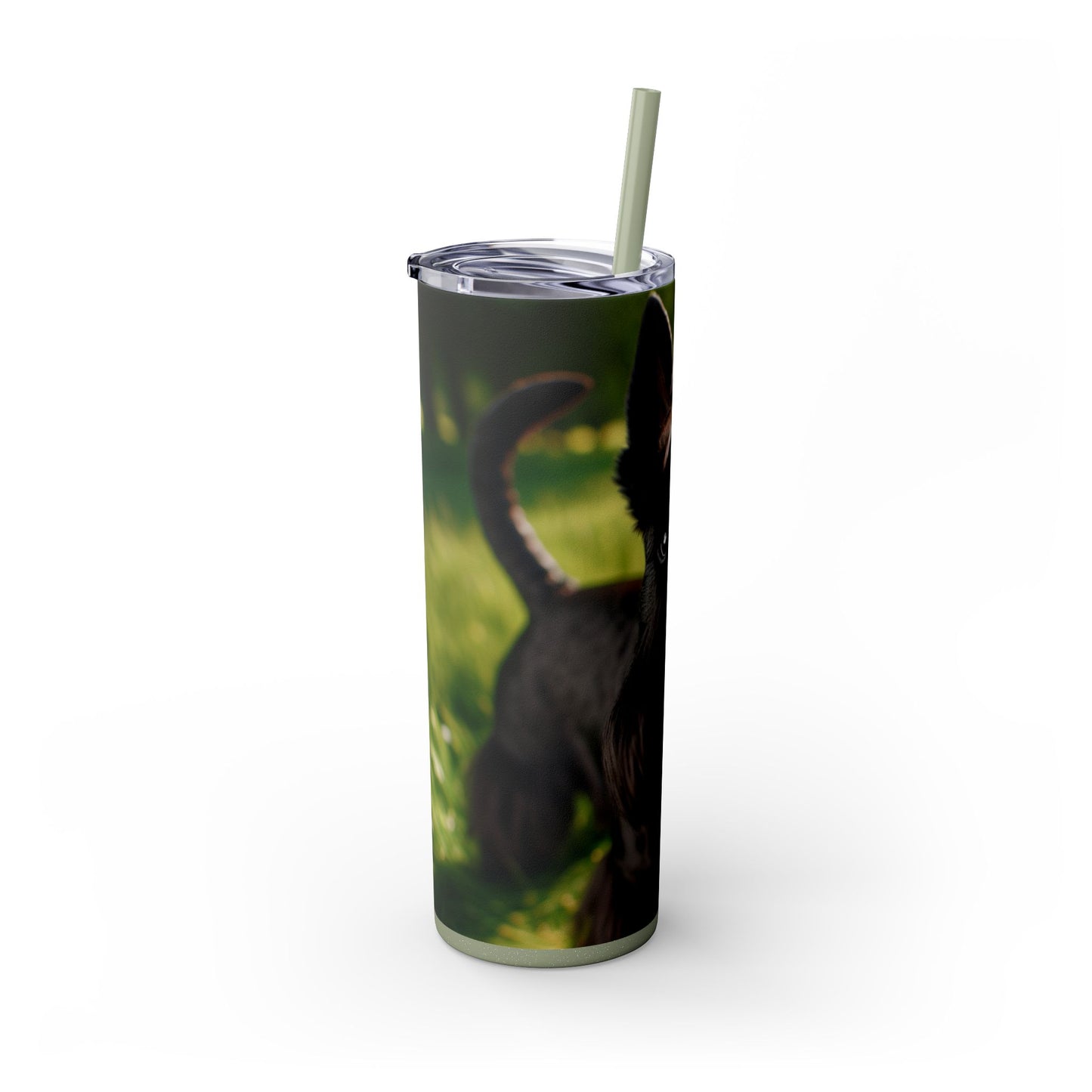 Scottish Terrier Skinny Tumbler with Straw, 20oz