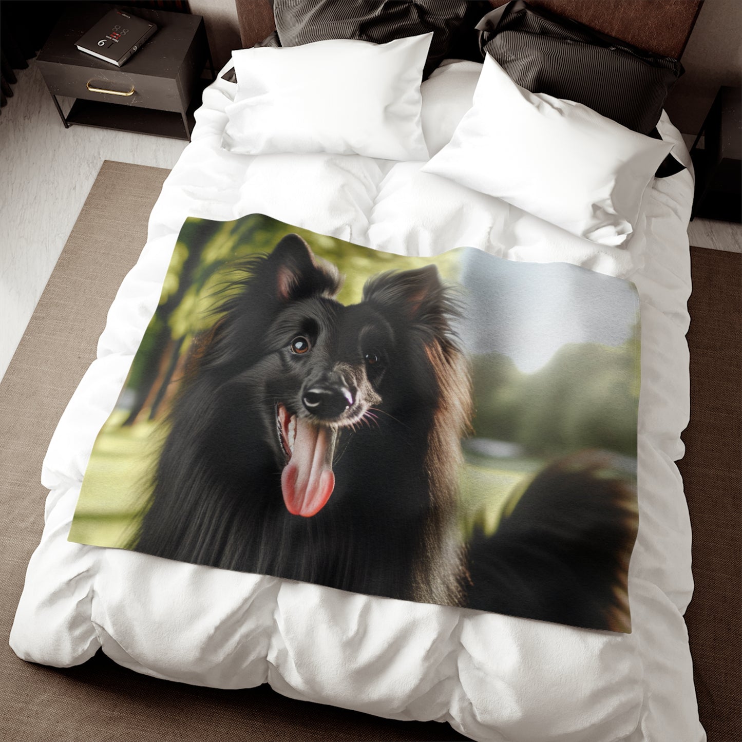 Belgian Shepherd Dog Groenendael Sweatshirt Blanket