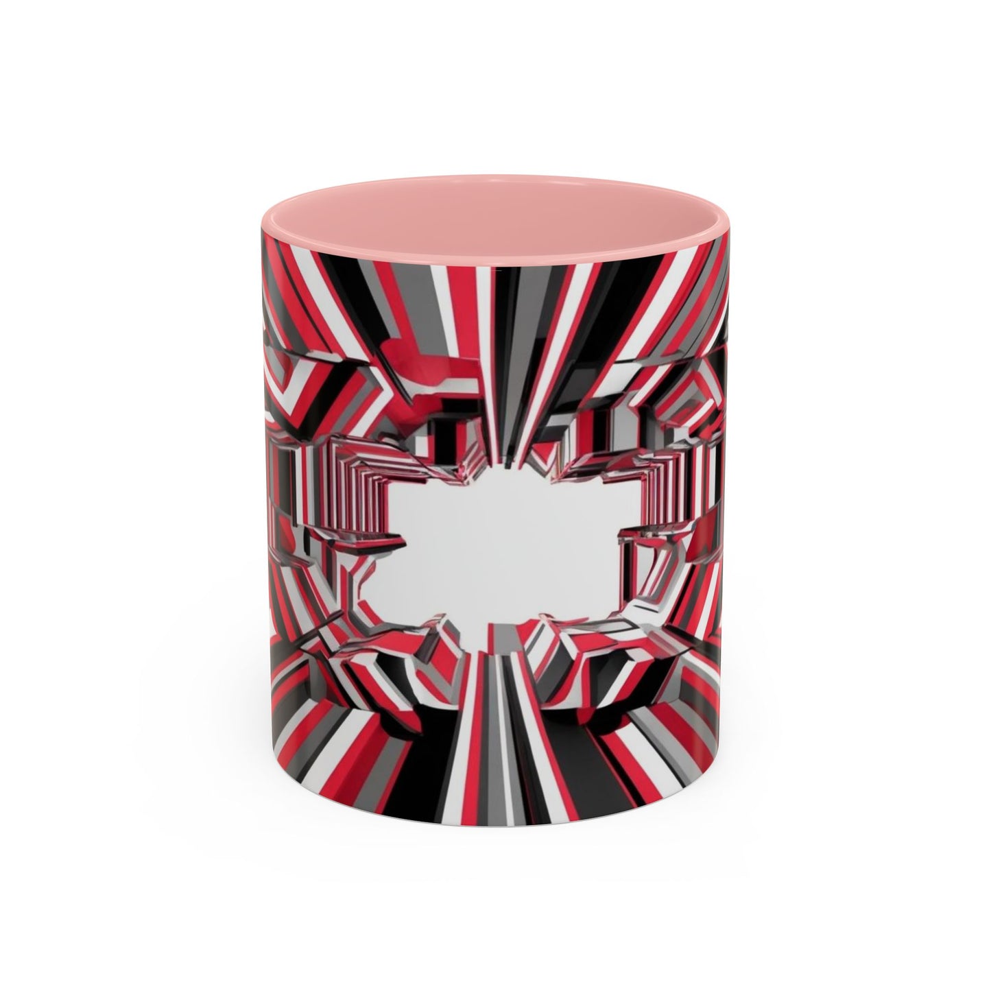 Optical Illusion Accent Mug – Ceramic Coffee Cup