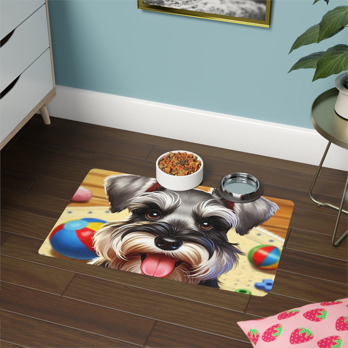 Pet Food Mat (12x18) - Miniature Schnauzer