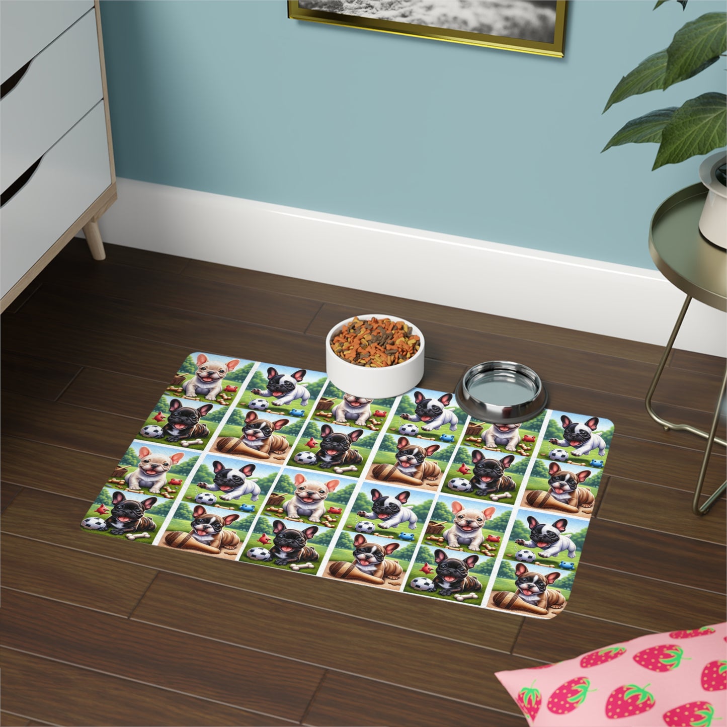 Pet Food Mat (12x18) - French Bulldog