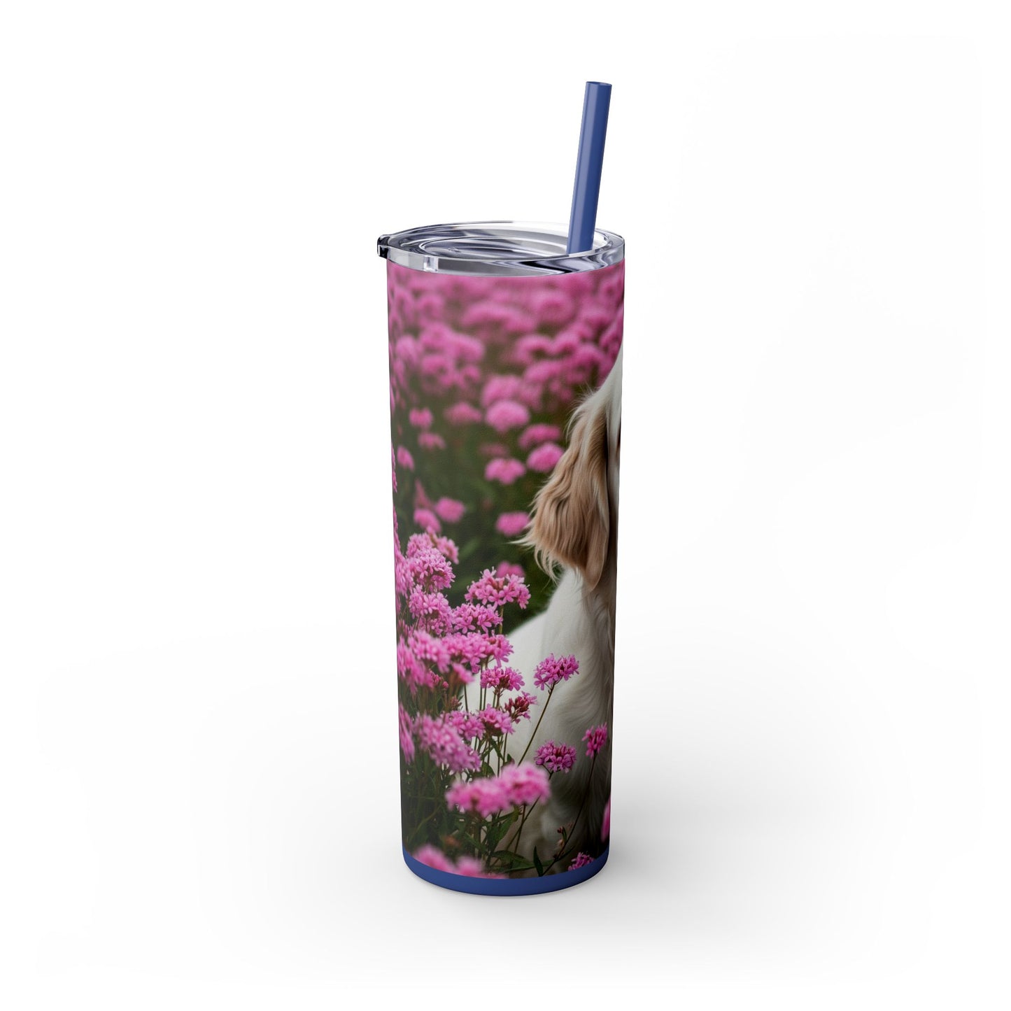 Gobelet isotherme Clumber Spaniel avec paille, 590 ml