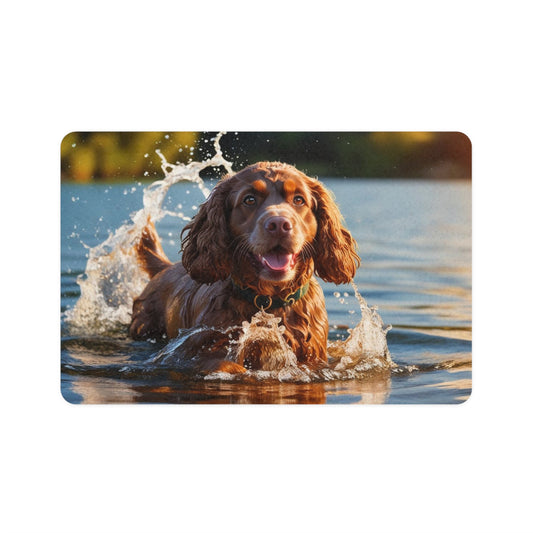 Pet Food Mat (12x18) - Irish Water Spaniel