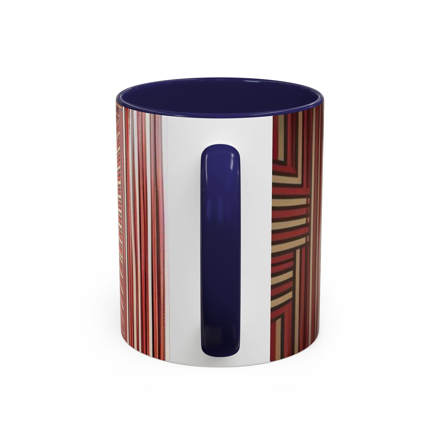 Optical Illusion Accent Mug – Ceramic Coffee Cup