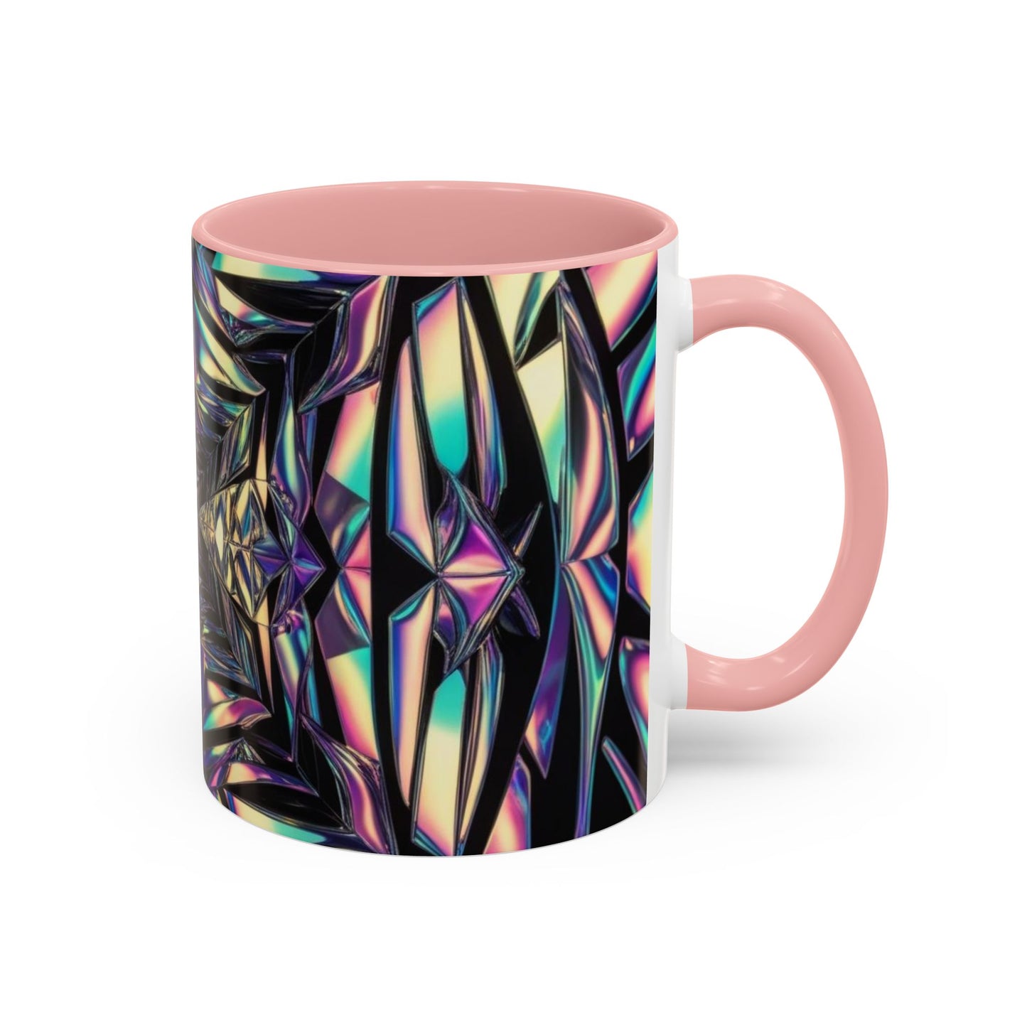 Optical Illusion Accent Mug – Ceramic Coffee Cup