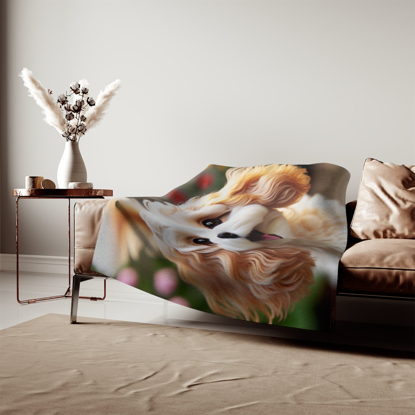 Cavachon Sweatshirt Blanket