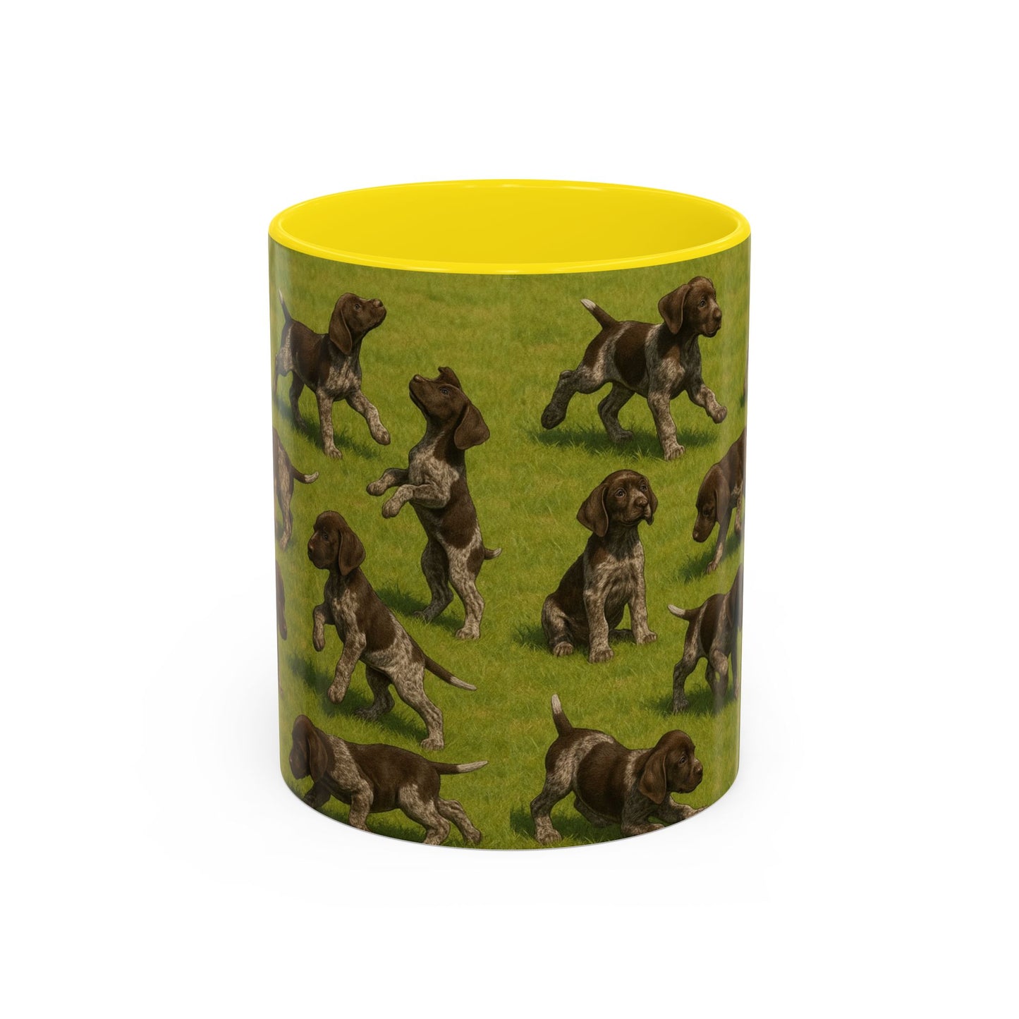 German Shorthaired Pointer puppies Accent Coffee Mug - Perfect Gift for Dog Lovers