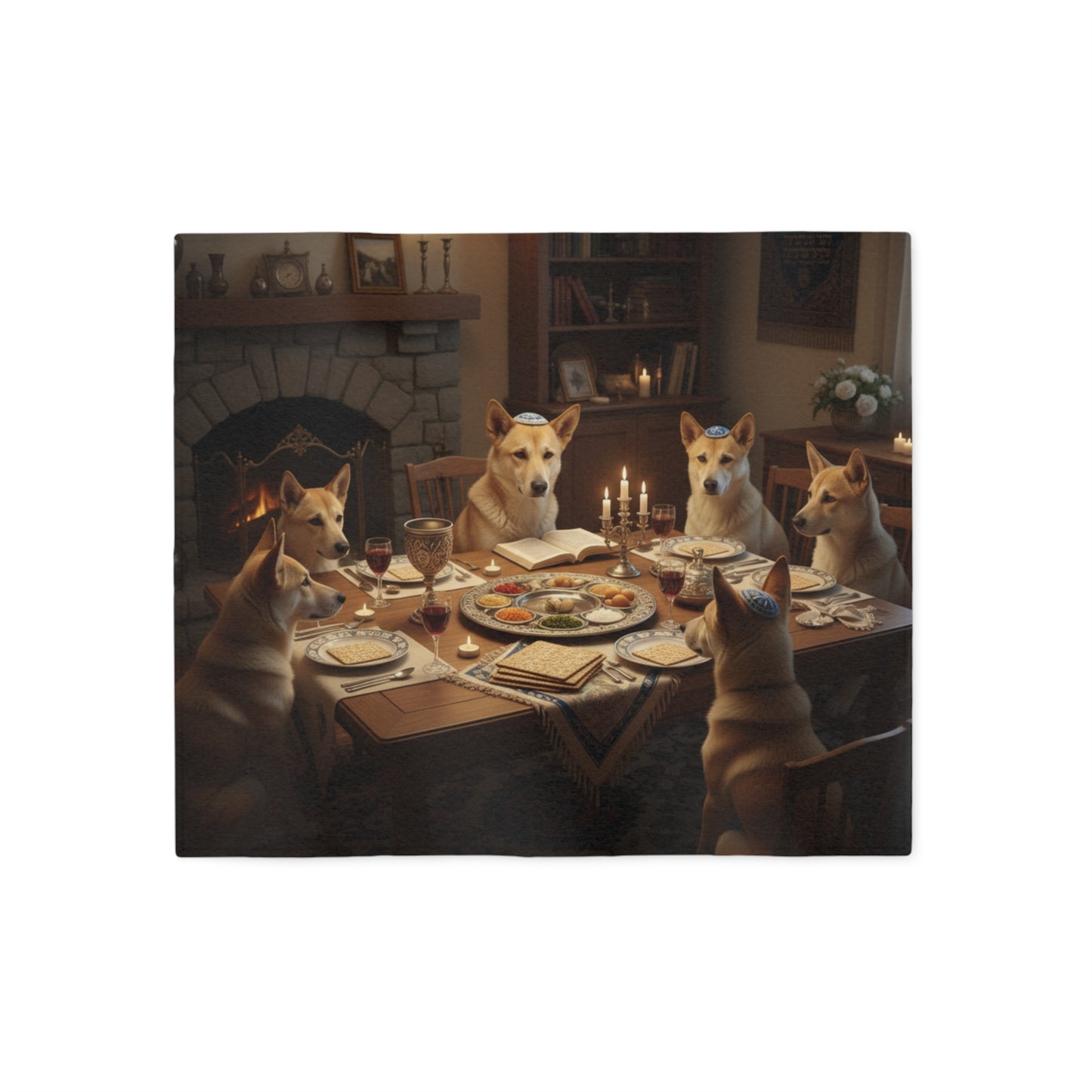 Passover Seder Pet Bed Blanket