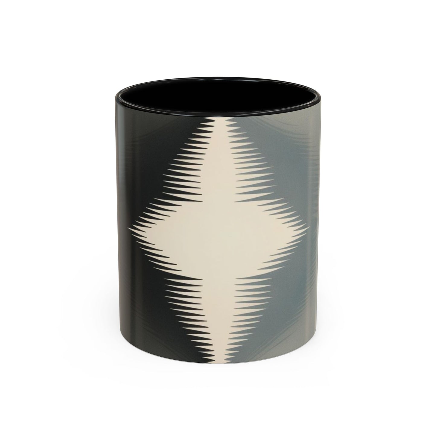 Optical Illusion Accent Mug – Ceramic Coffee Cup