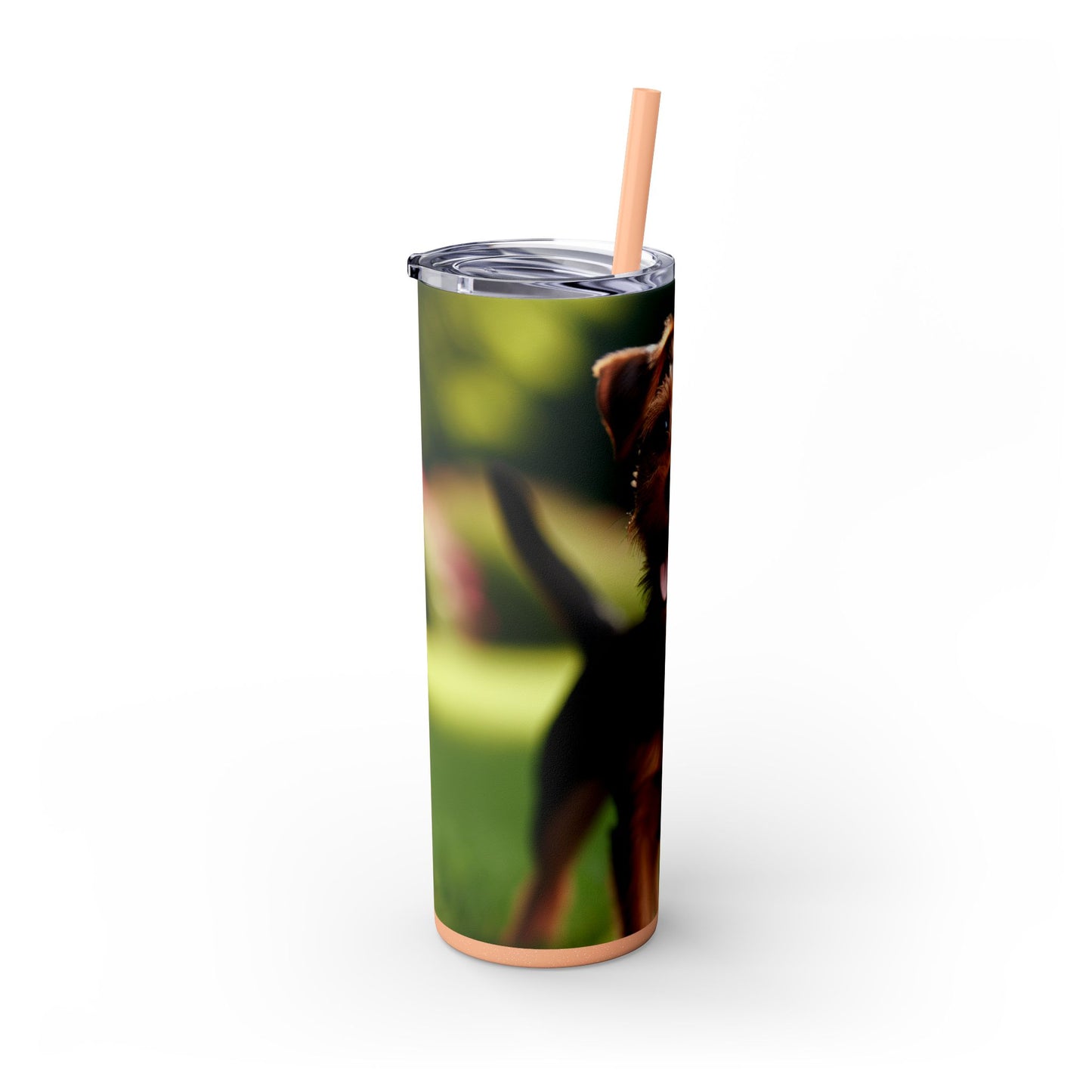 Deutscher Jagdterrier Vaso con pajita, 20 oz