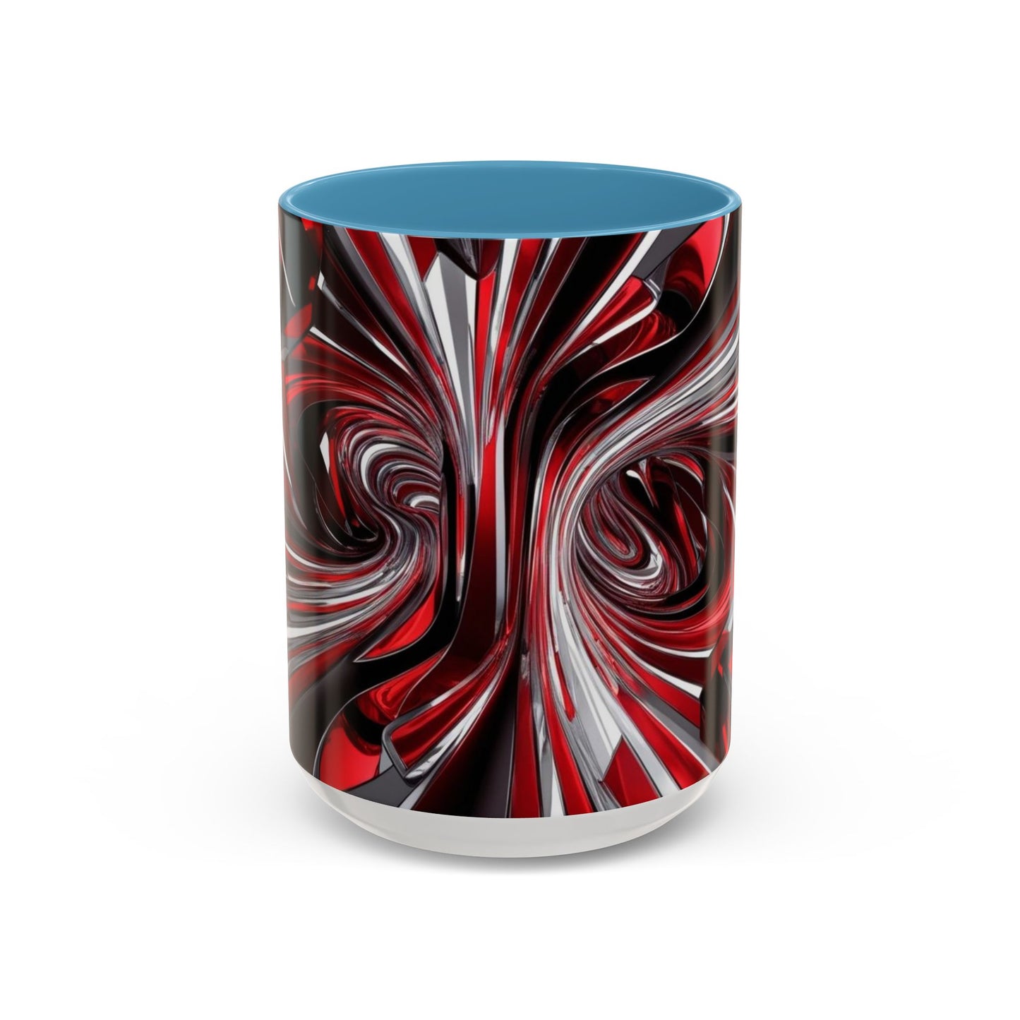 Optical Illusion Accent Mug – Ceramic Coffee Cup