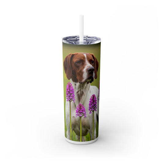 Pointer Skinny Tumbler with Straw, 20oz