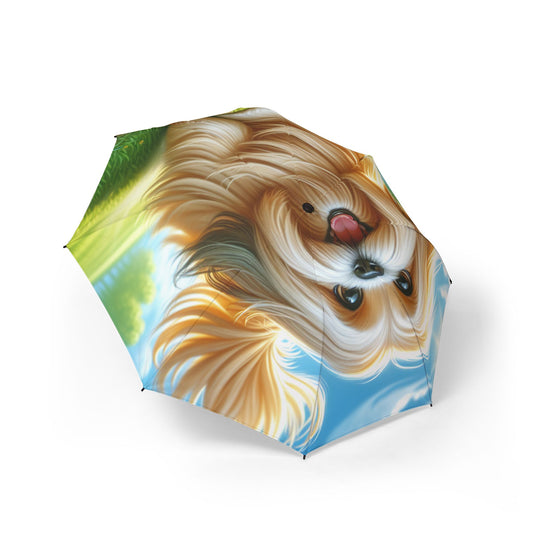 Lhasa Apso Semi-Automatic Foldable Umbrella
