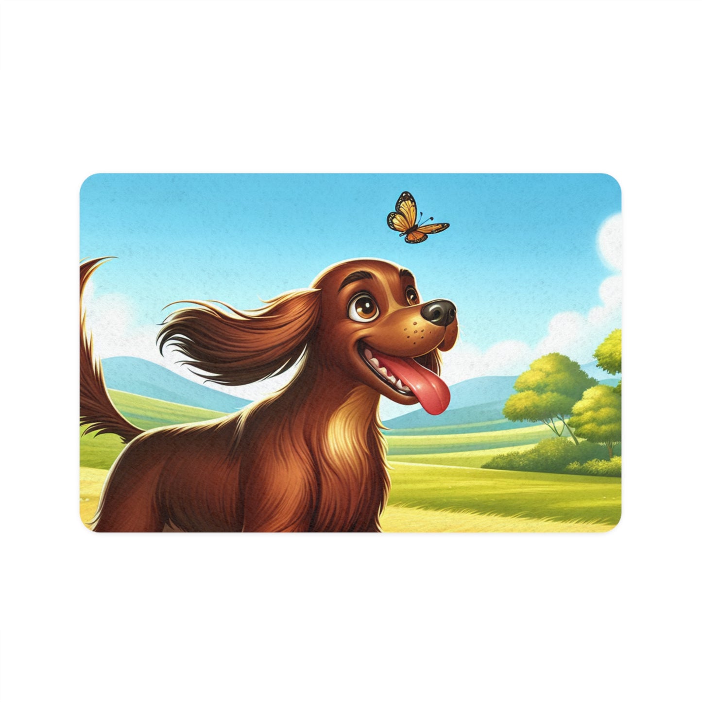 Pet Food Mat (12x18) - Field Spaniel