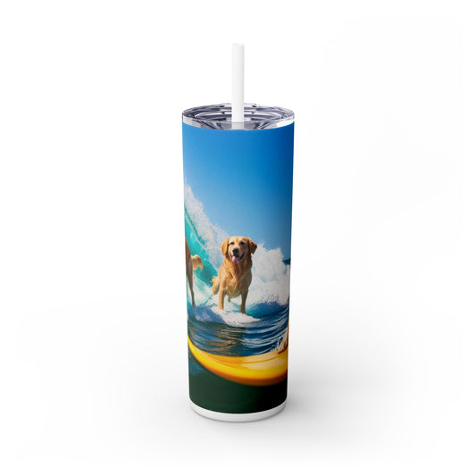 Surf Dogs Tumbler with Straw, 20oz