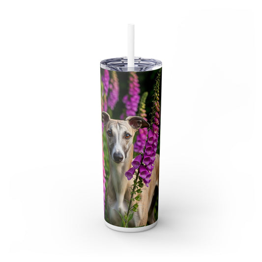 Whippet Skinny Tumbler with Straw, 20oz