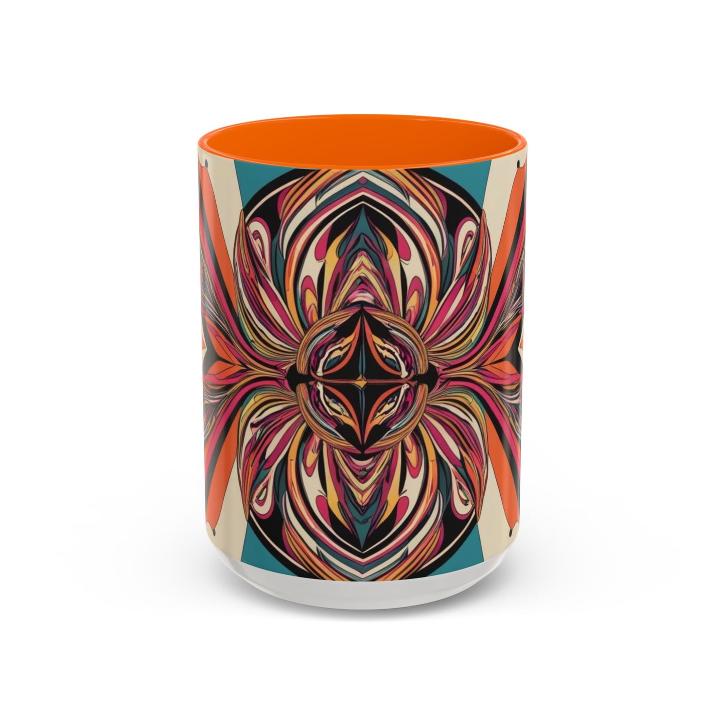 Optical Illusion Accent Mug – Ceramic Coffee Cup