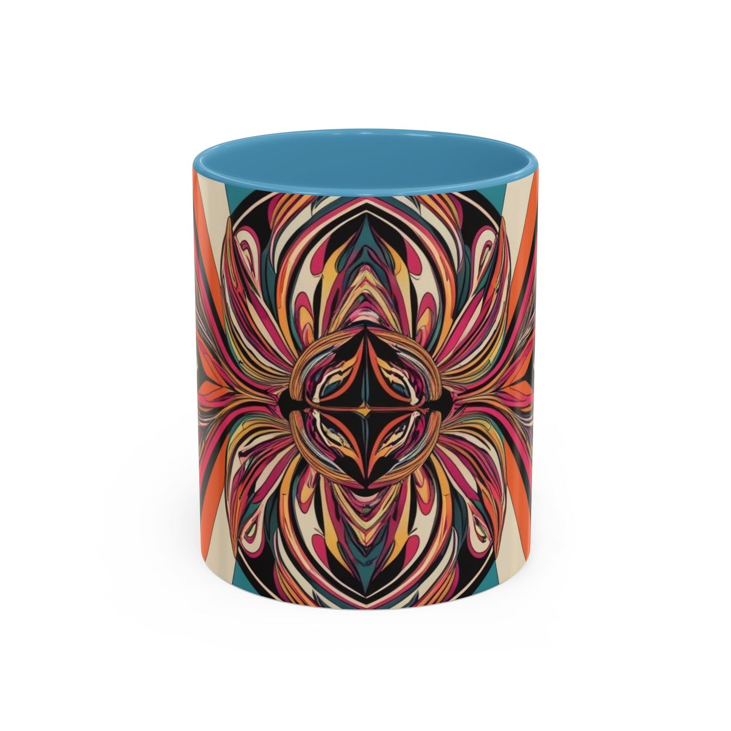 Optical Illusion Accent Mug – Ceramic Coffee Cup