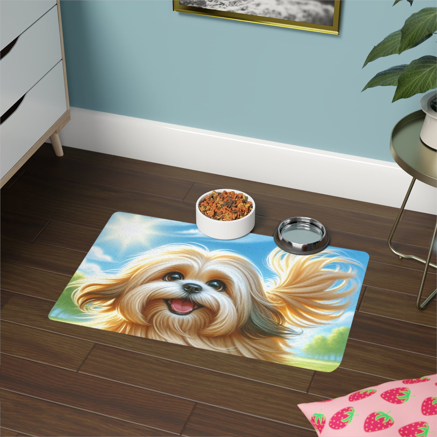 Pet Food Mat (12x18) - Lhasa Apso