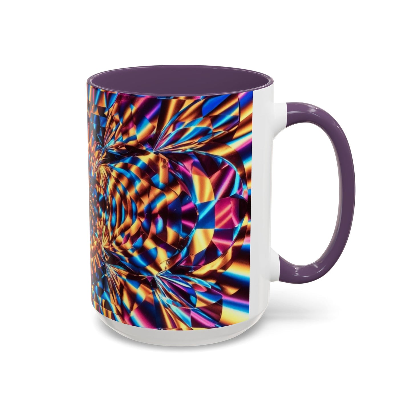 Optical Illusion Accent Mug – Ceramic Coffee Cup