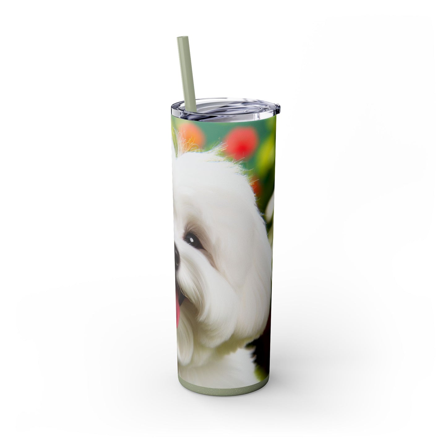 Skinny Tumbler with Straw – 20 oz Stainless Steel Cup