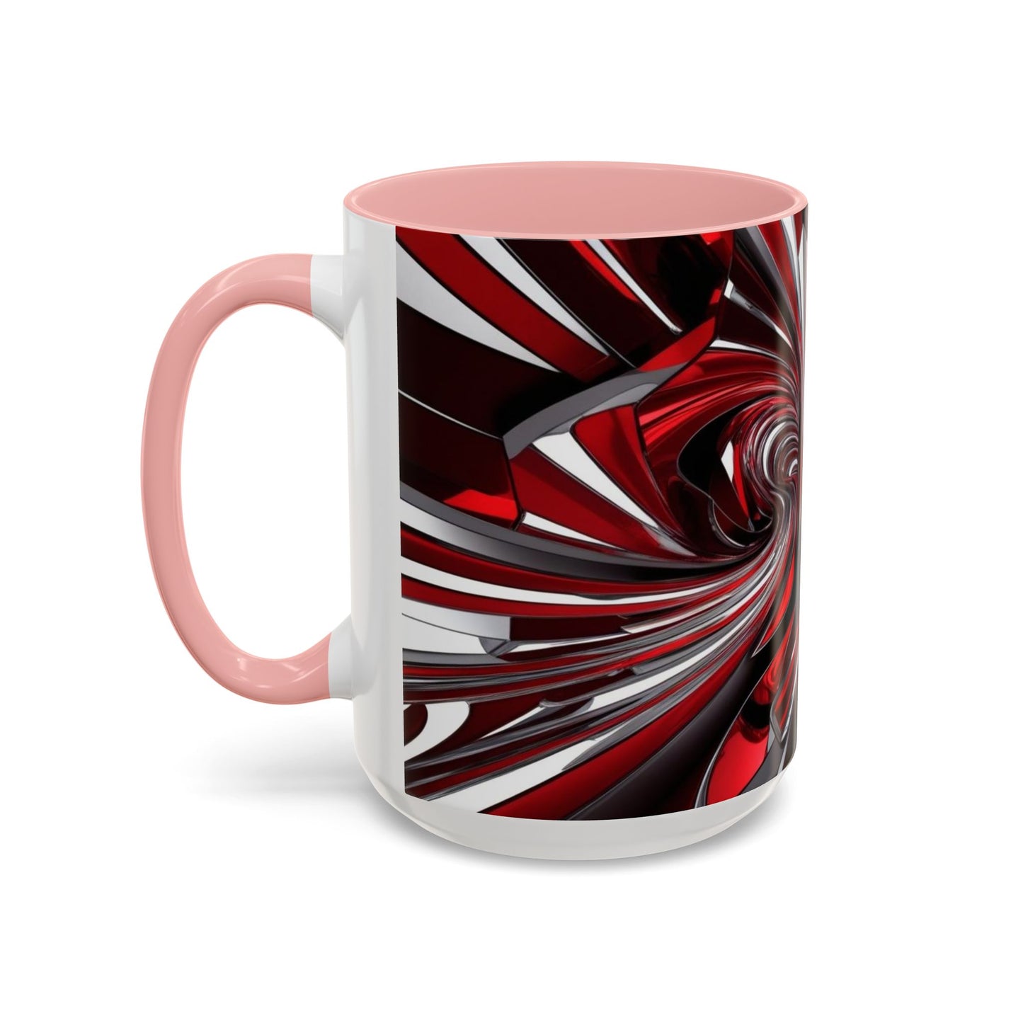 Optical Illusion Accent Mug – Ceramic Coffee Cup
