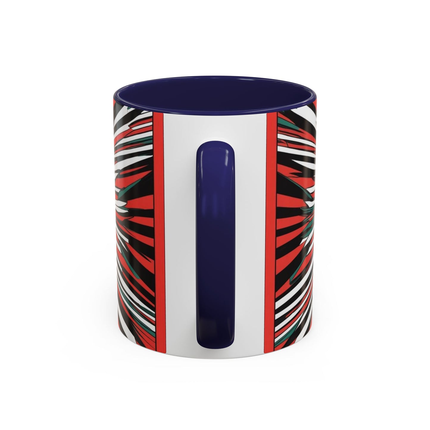 Optical Illusion Accent Mug – Ceramic Coffee Cup
