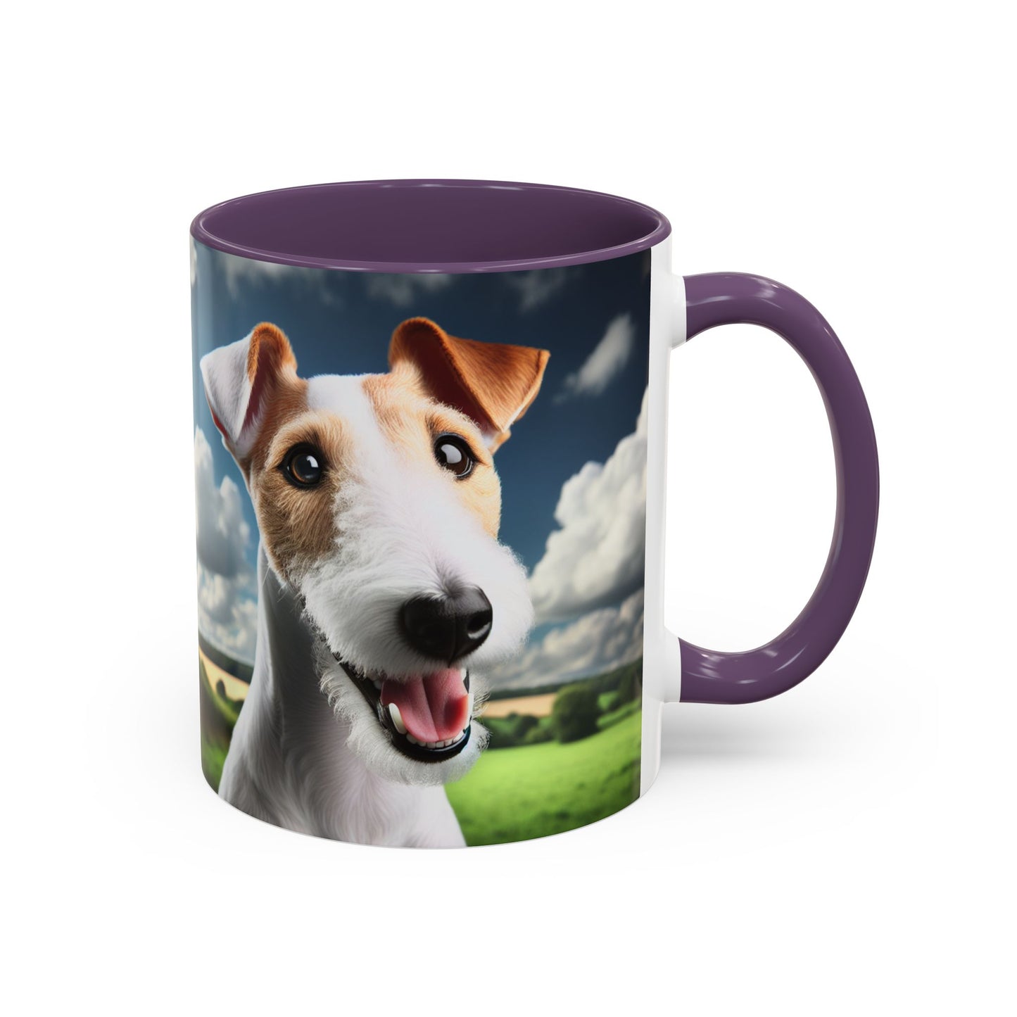 Taza de café con diseño de Fox Terrier de pelo liso: el regalo perfecto para los amantes de los perros.