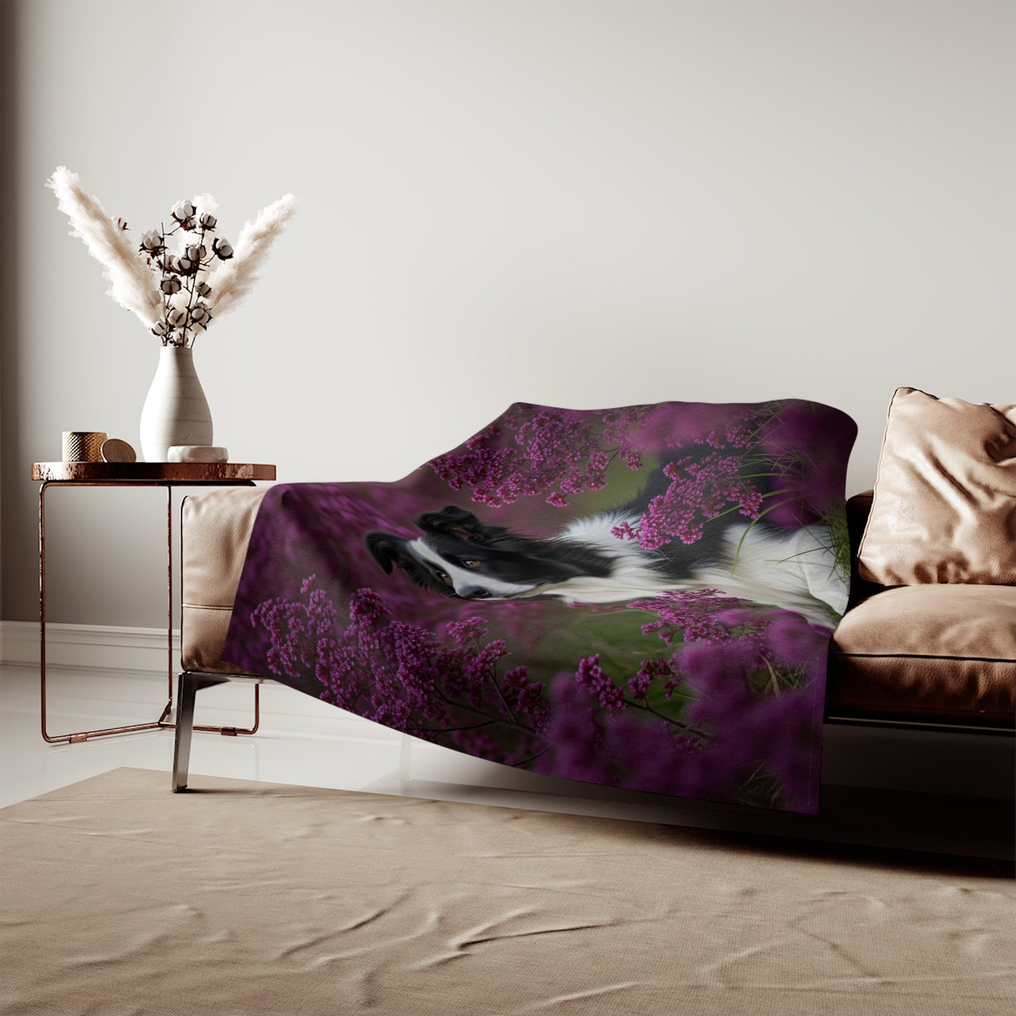Border Collie Sweatshirt Blanket