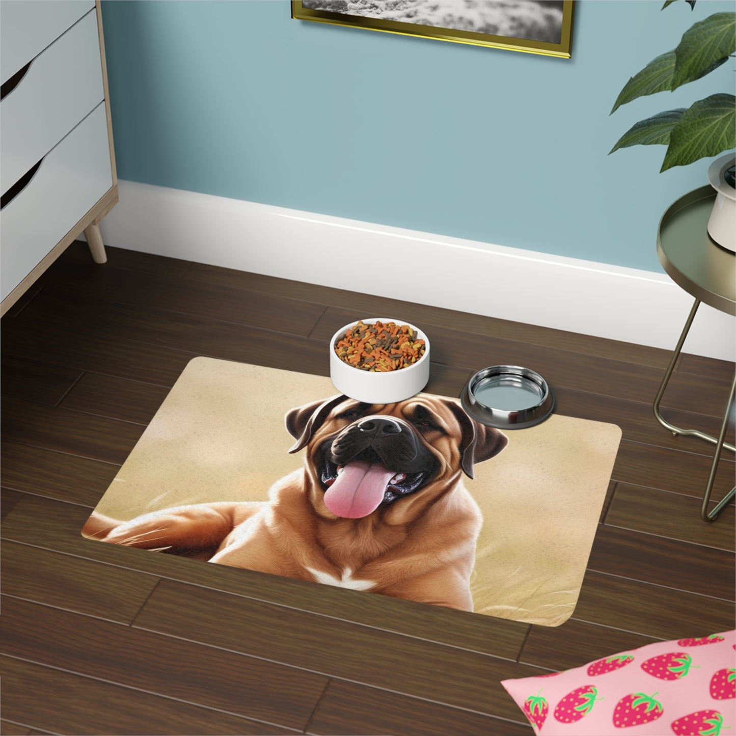 Pet Food Mat (12x18) - Mastiff