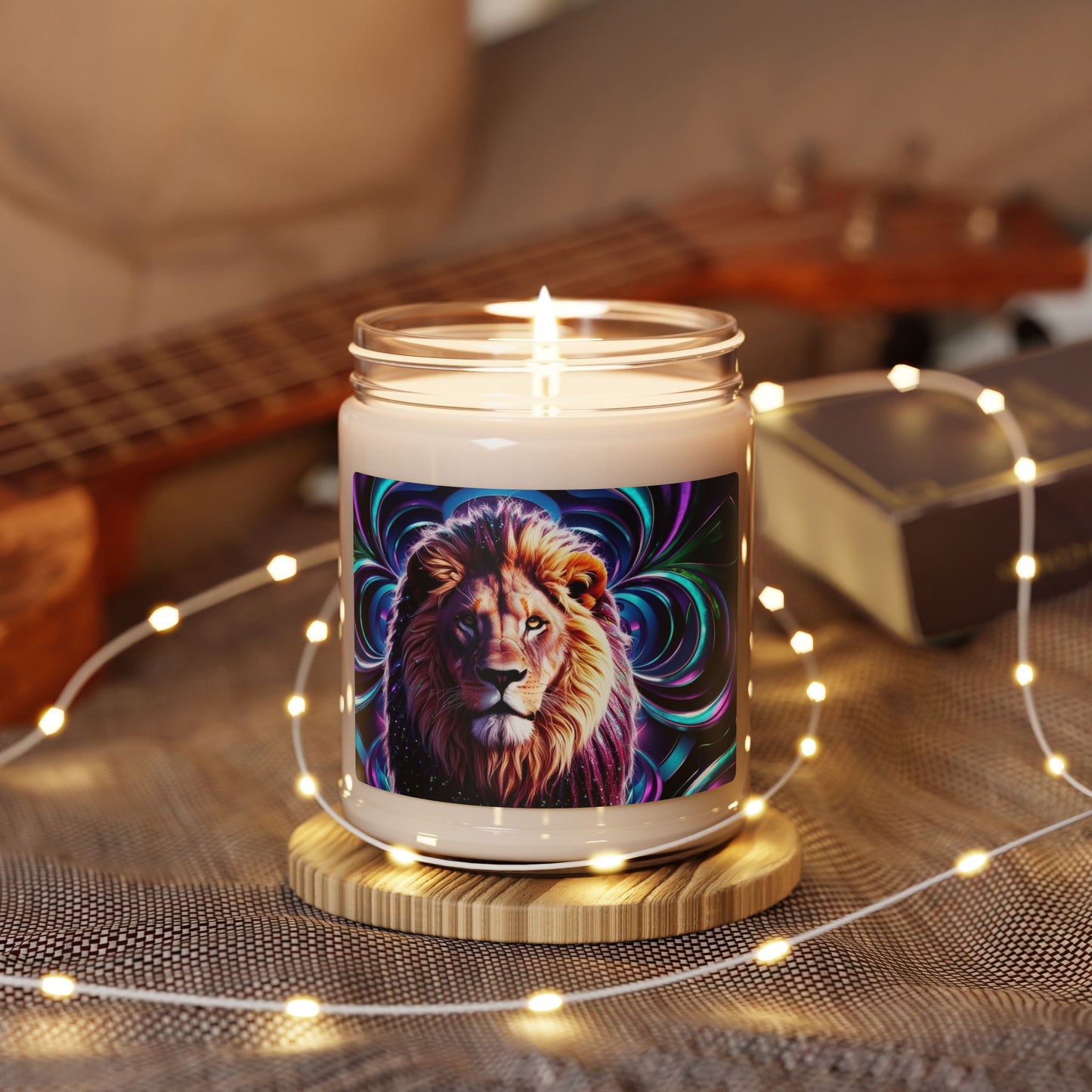 Psychedelic Lion- Scented Soy Candle, 9oz