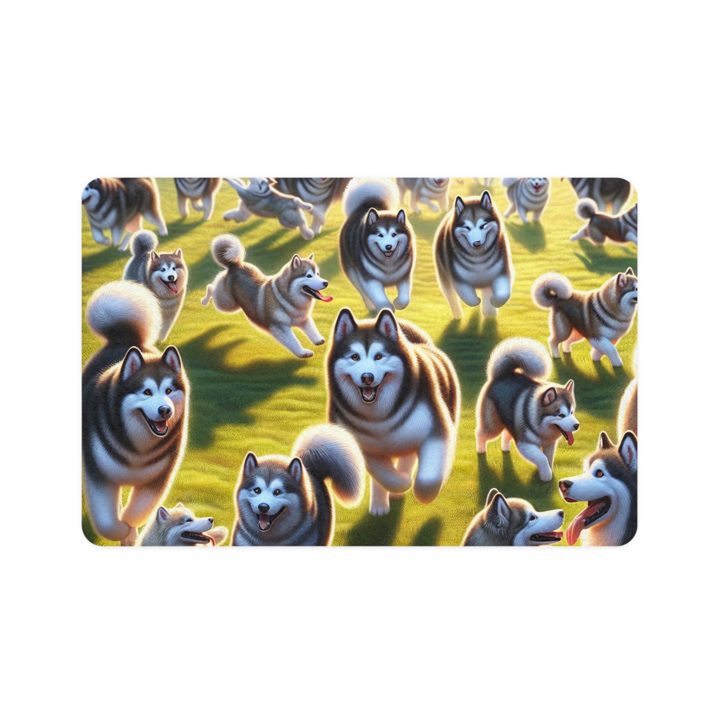 Pet Food Mat (12x18) - Alaskan Malamute