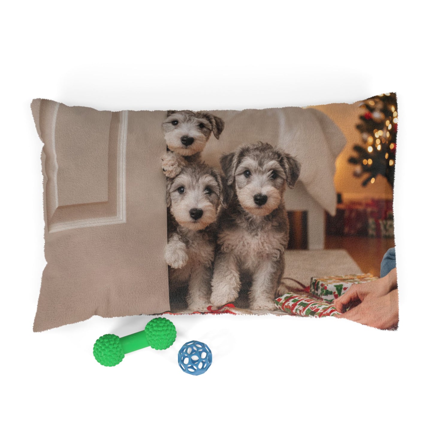Holiday Puppies Pet Bed