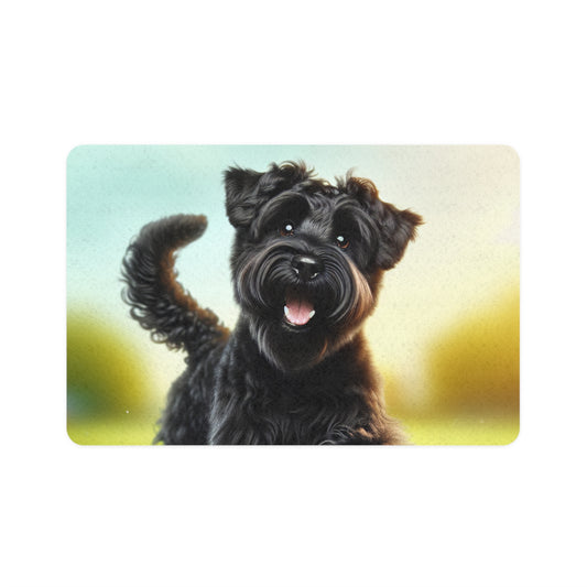 Pet Food Mat (12x18) - Russian Black Terrier