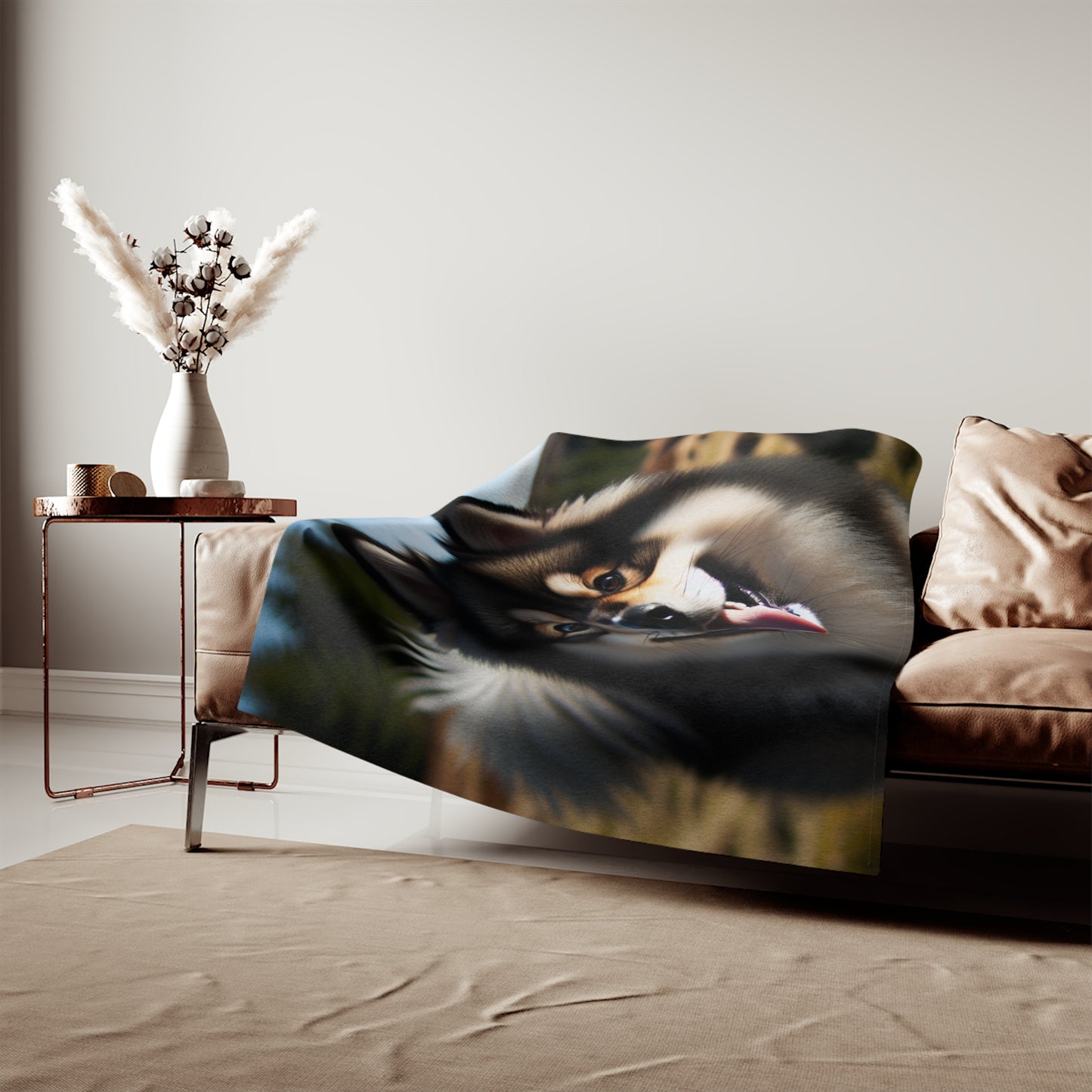 Norwegian Buhund Sweatshirt Blanket