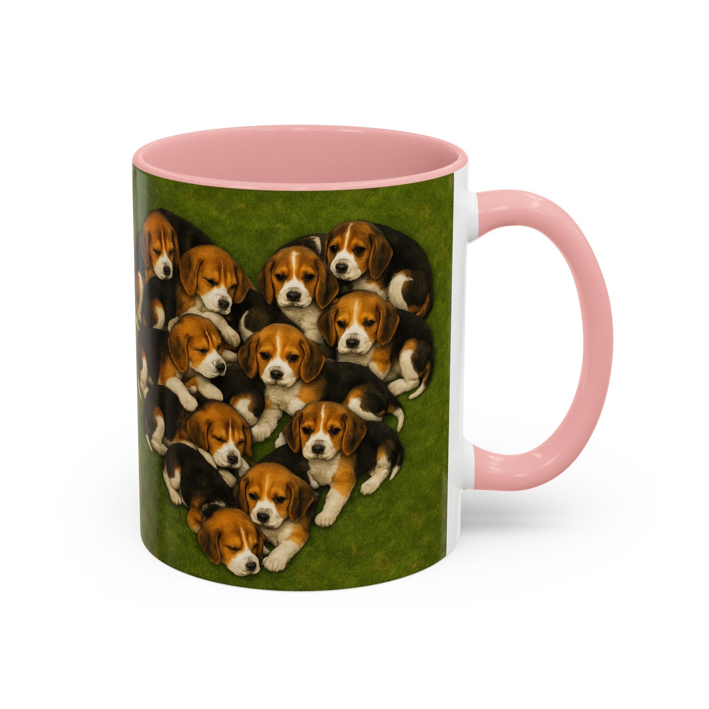 Beagle puppies Accent Coffee Mug - Perfect Gift for Dog Lovers