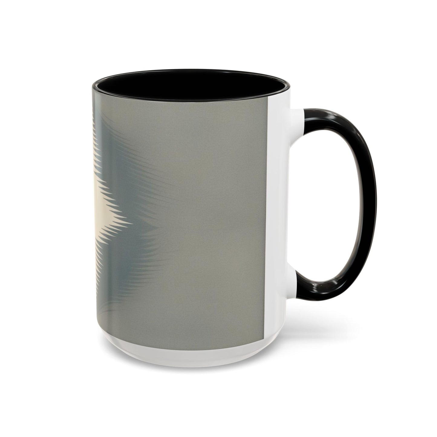 Optical Illusion Accent Mug – Ceramic Coffee Cup