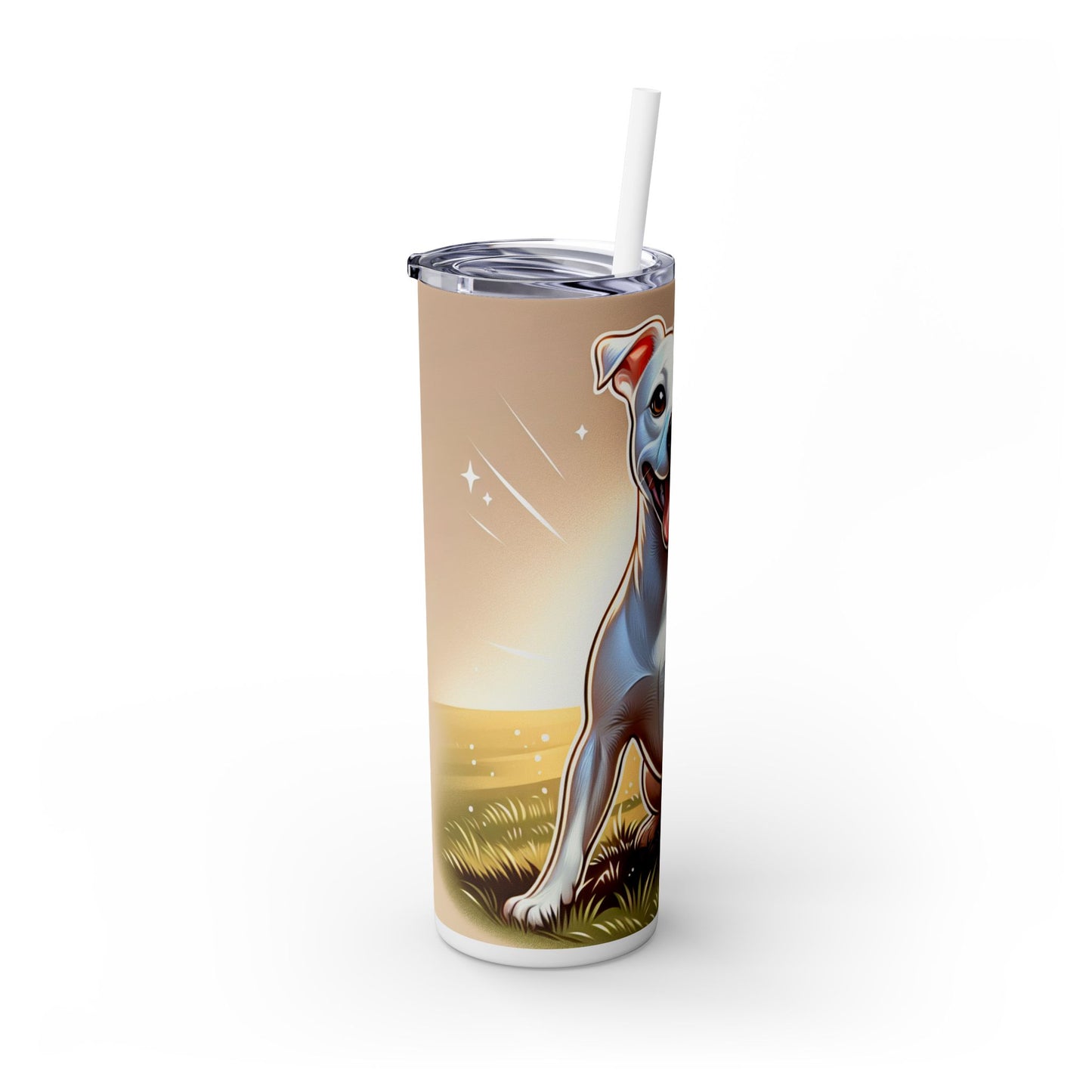 Gull Terrier Tumbler with Straw, 20oz