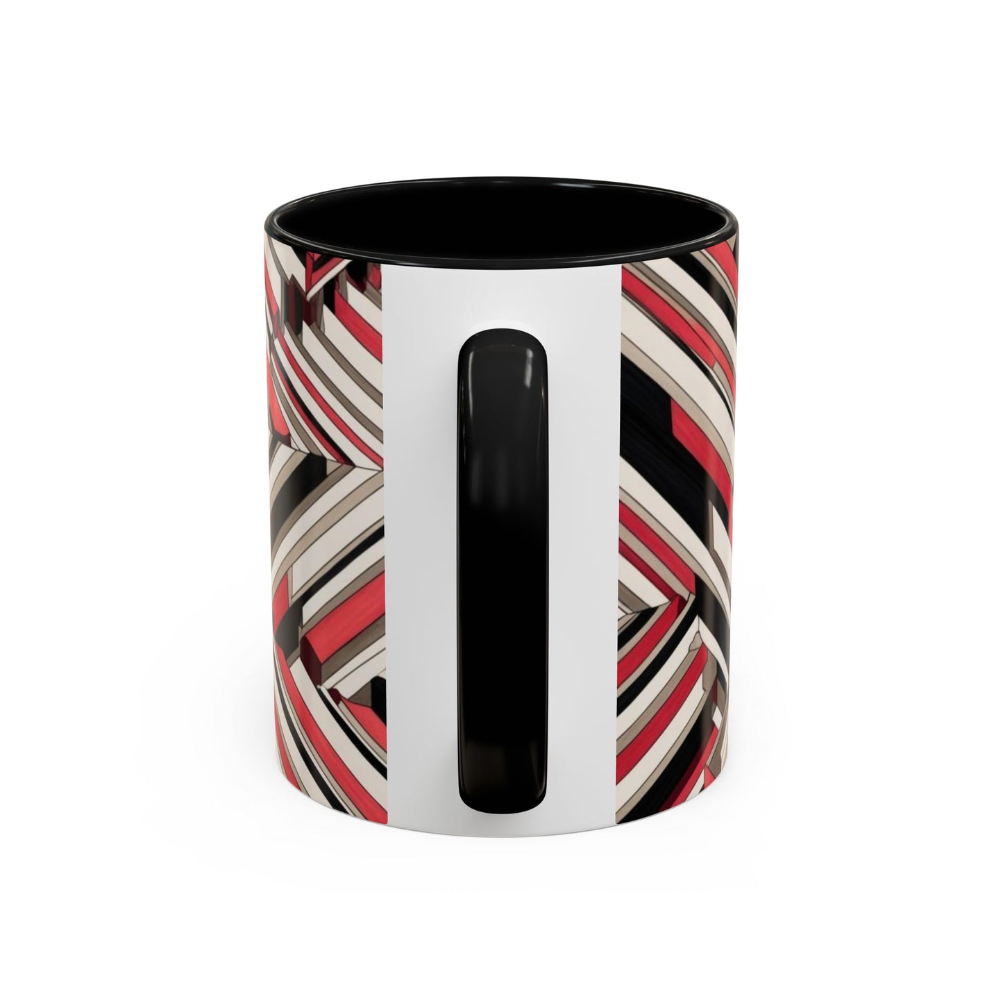 Optical Illusion Accent Mug – Ceramic Coffee Cup