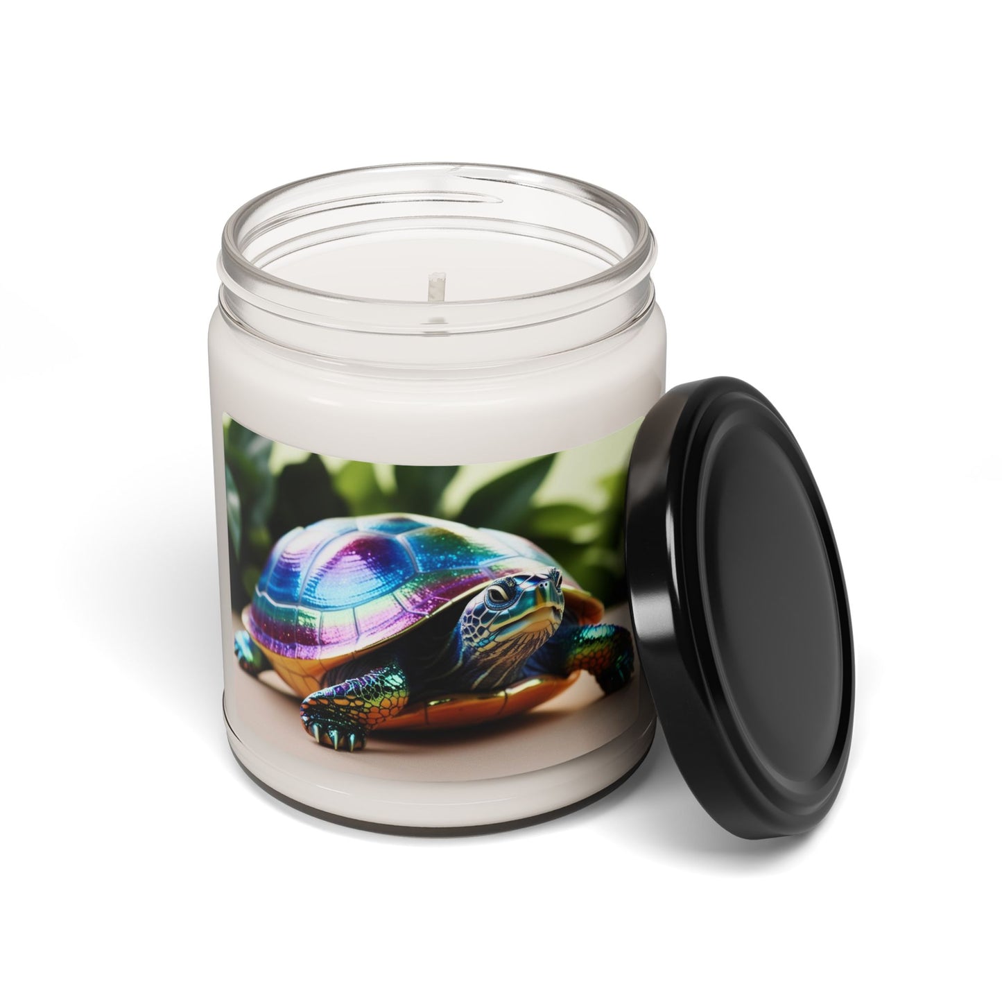 Glittery Rainbow Turtle- Scented Soy Candle, 9oz