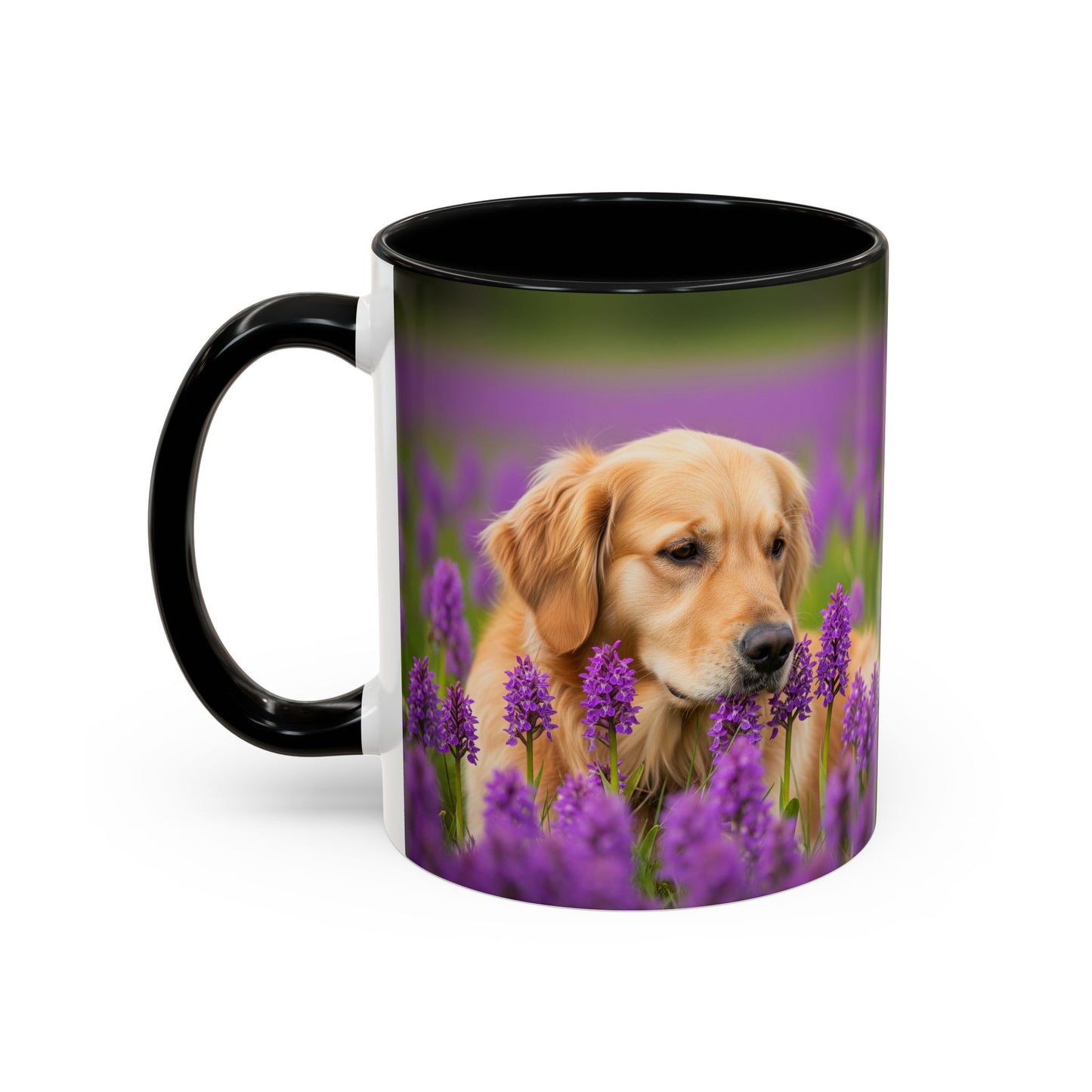 Golden Retriever Accent Coffee Mug - Perfect Gift for Dog Lovers