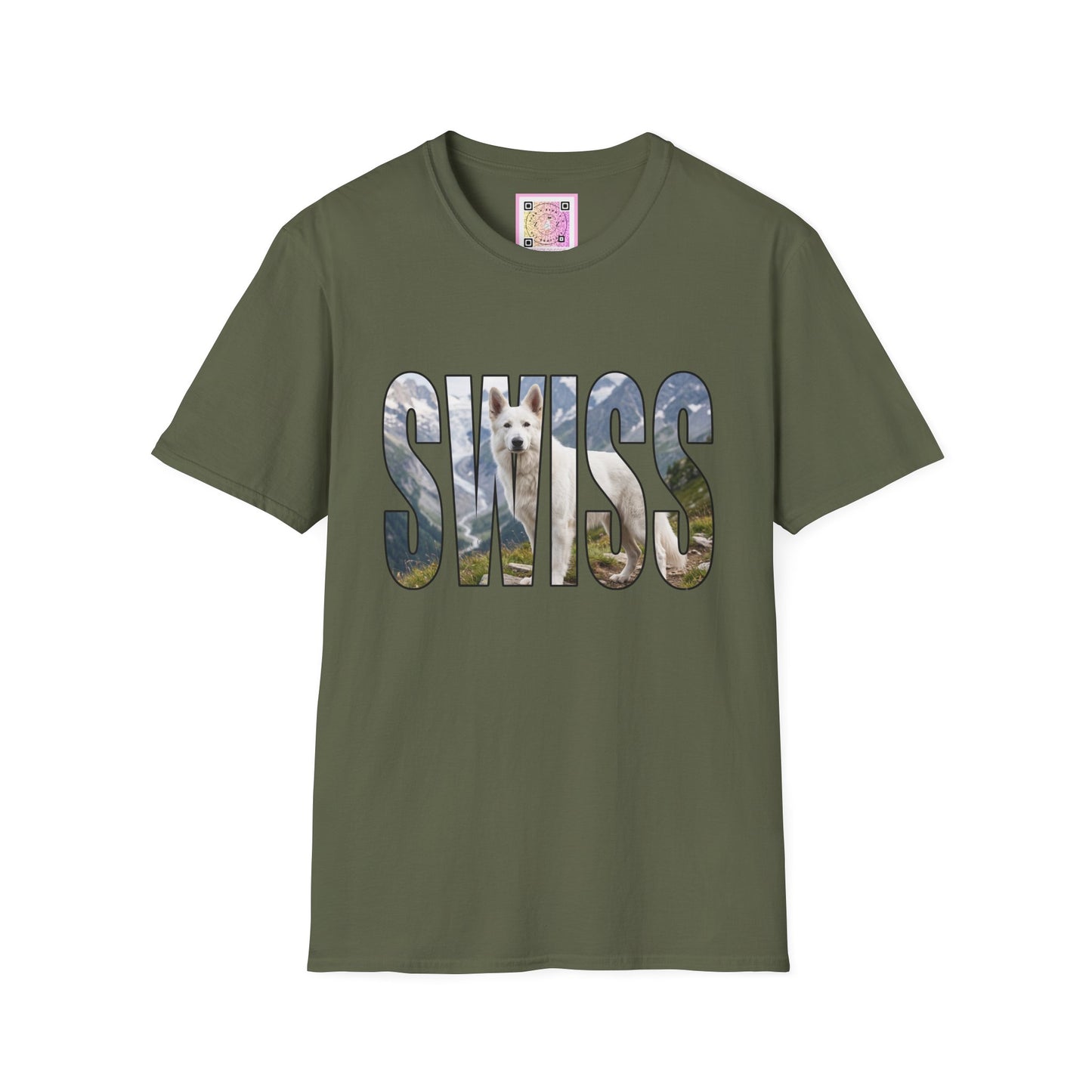 White Swiss Mountain Dog Tee Shirt