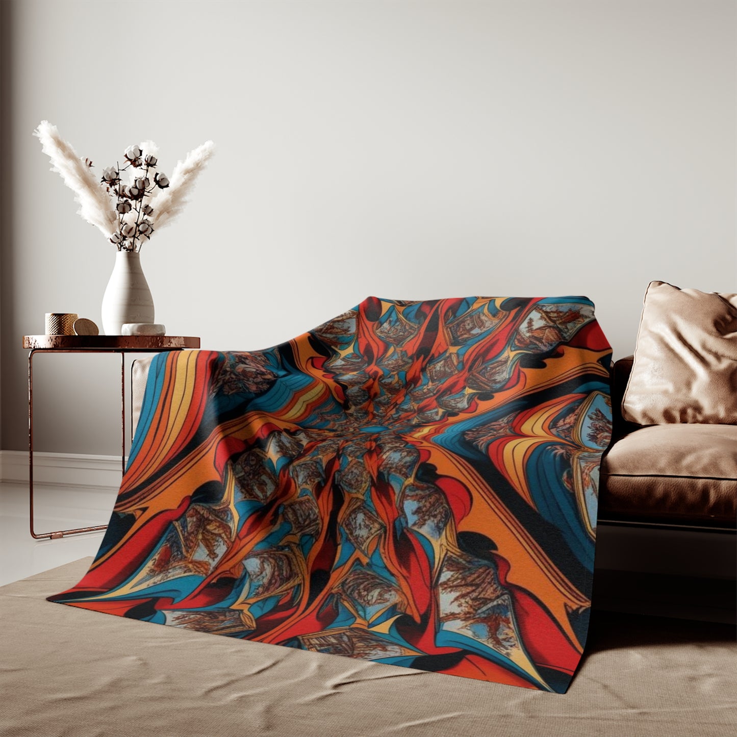 Sweat-shirt/couverture à illusion d'optique