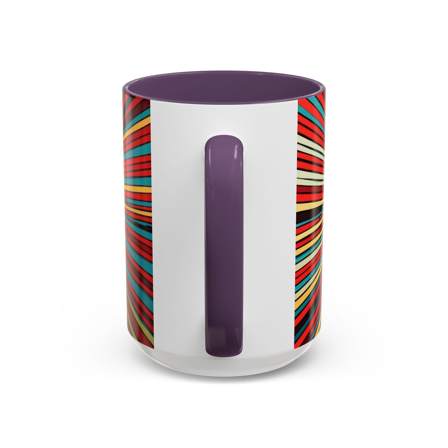 Optical Illusion Accent Mug – Ceramic Coffee Cup